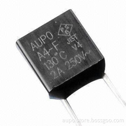 Plastic Thermal Fuse/Cutoff with 2A Rated Current and 250V Rated Voltage